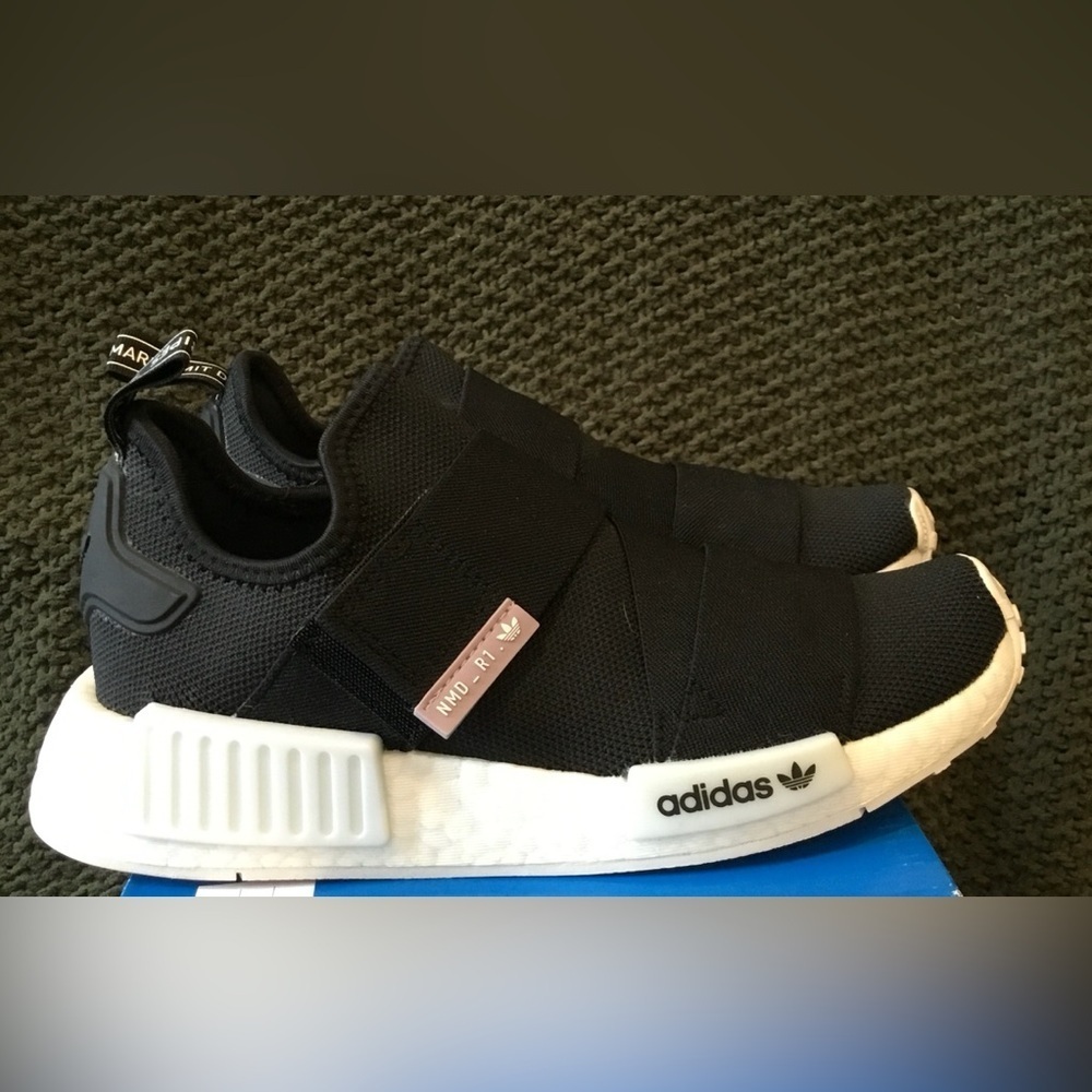 EUC Adidas Women’s NMD-R1 Running Sneakers Adj Strap Closure; Size 5.5